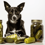 Healthy dog treats with fresh cucumbers and vegetables, promoting pet well-being and nutrition.