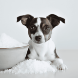 Salt Dog Toy plush dog toy for chewing and play, soft and durable fabric, safe for all breeds.