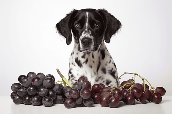 Dog-safe grapes image for pet safety and nutrition.