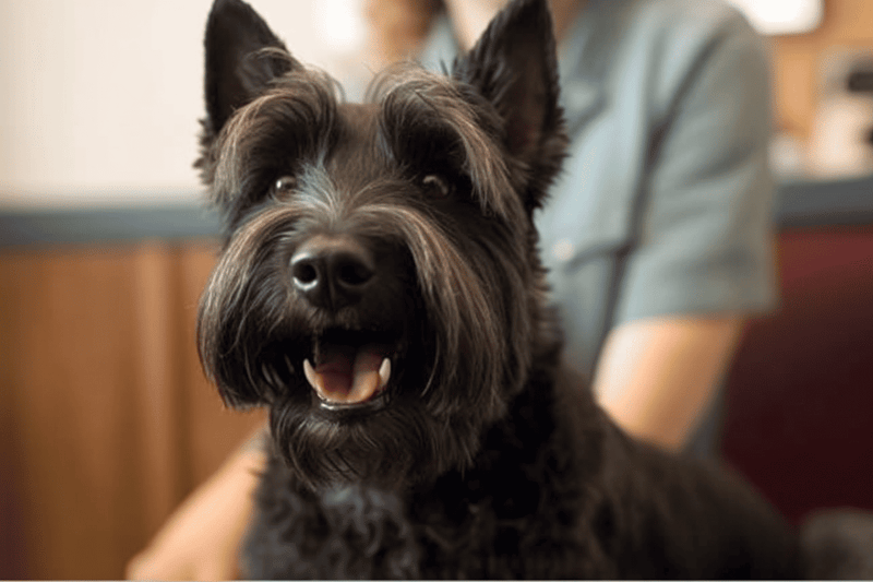 Husky dog being groomed at dog grooming salon. Professionally washed, styled, and cared for. Perfect for dog grooming services.