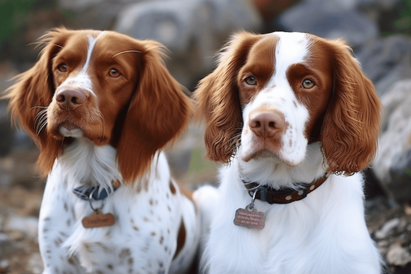 Dogfix.com, Brittany spaniel dogs, outdoor pet photography, friendly hunting dogs, adorable dog portraits, loyal family pets, energetic countryside dogs.