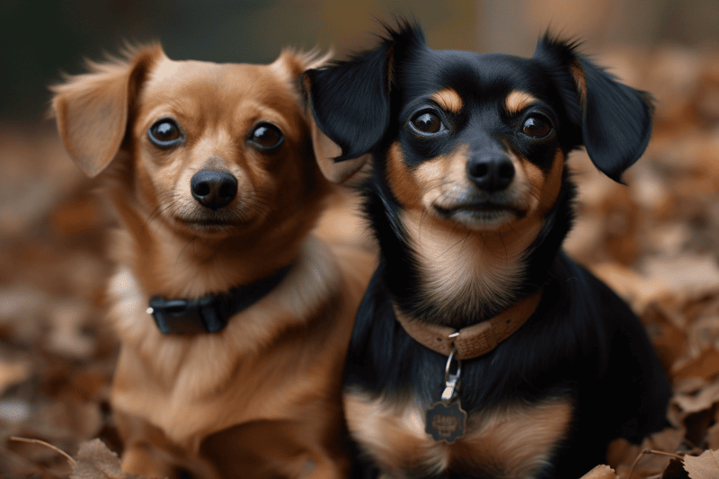Adorable small breed dogs with shiny coats and expressive eyes, perfect for pet care tips.
