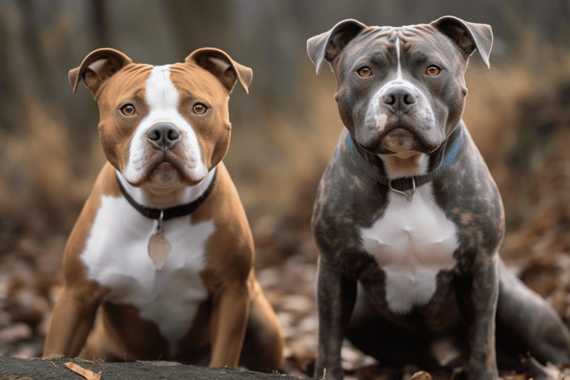 Adorable pitbulls ready for adoption or pet care services.