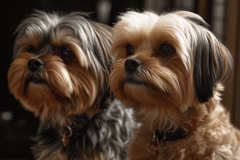 Adorable Shih Tzu and Yorkshire Terrier dogs showcasing the importance of professional pet grooming services.
