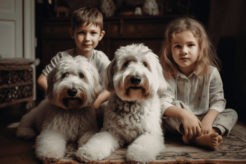 Dog, children, pets, family, cute, indoor, playful, furry, companionship, warm, loving, pet care, dog lovers, cuddly, cozy, pet family, indoor play, pet bonding, home pet care, adorable dogs.