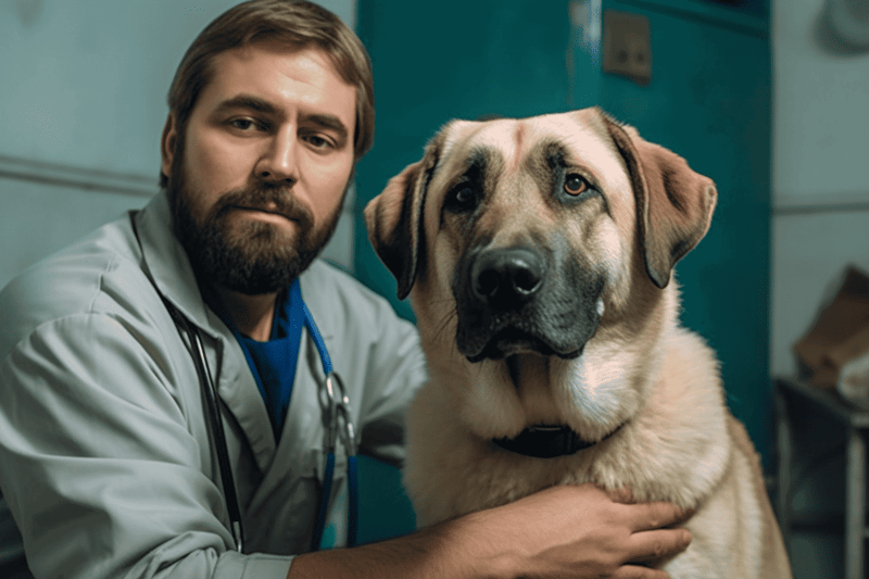 Precise vet care for large dogs, expert vet and dedicated service.