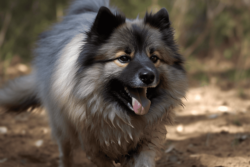 Happy dog enjoying outdoor playtime, happy and energetic pet for outdoor adventures.