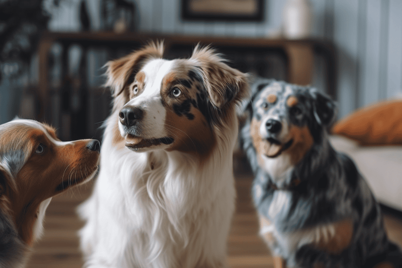 Australian Shepherd Dogs.