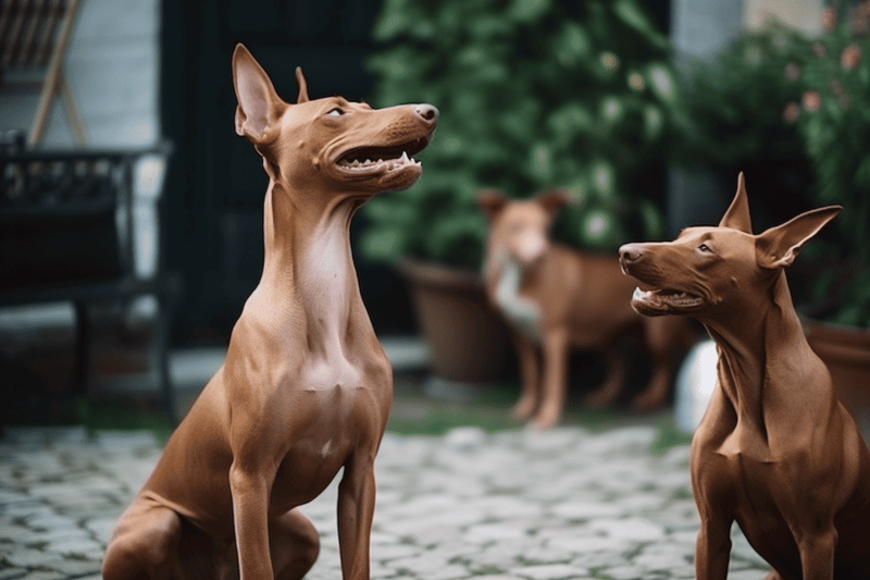 Adorable Italian Greyhounds enjoying outdoor playtime, highlighting dog grooming and care services from Dogfix.com.