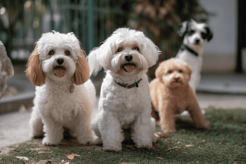 Adorable dogs ready for pet care, grooming, and training services. Ensuring happy and healthy lives for your furry friends.