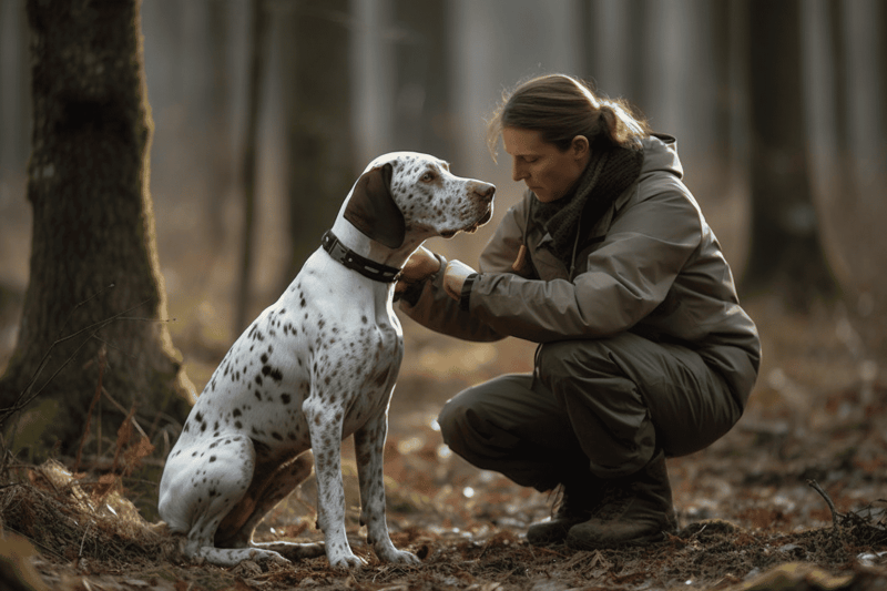 Dog Search Rescue Training in Nature.