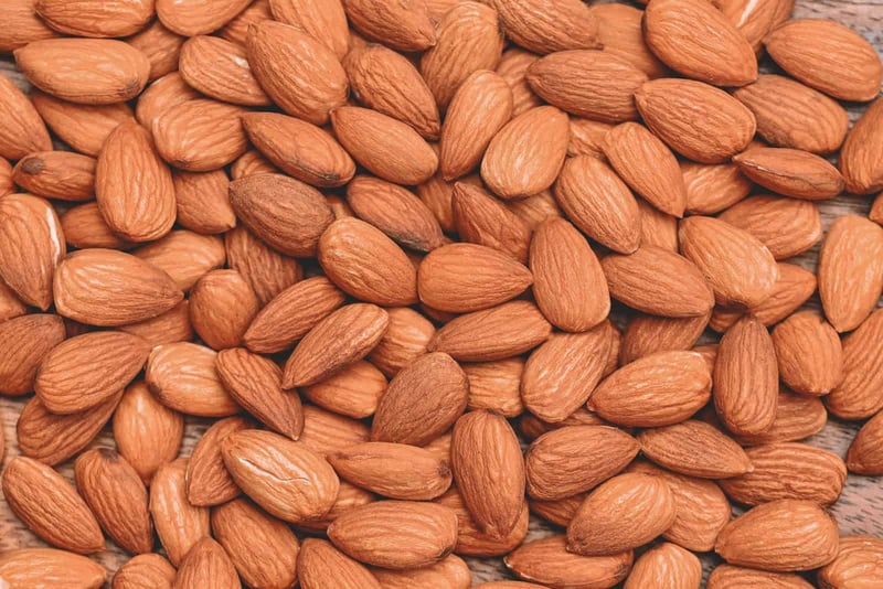 Healthy almonds for dog nutrition and treats, ideal for pet owners seeking nutritious snacks.