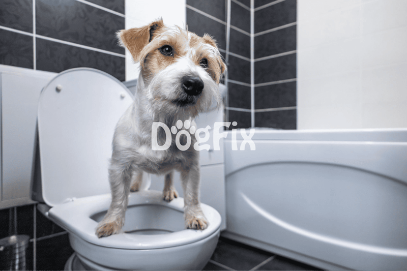 Dog toilet training, pet hygiene, dog care, bathroom safety for pets.