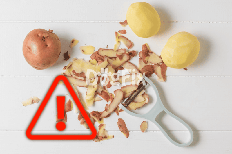 Warning: Do not feed potato peels to dogs; they can cause toxicity and health issues.