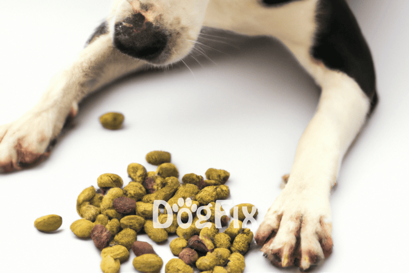 Dog treats and a playful dog, highlighting pet nutrition and treat options for happy, healthy dogs.