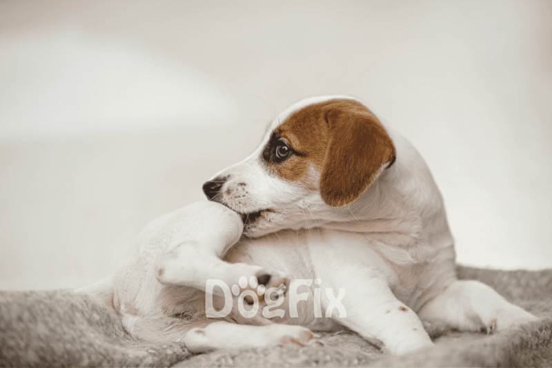 Cute Jack Russell puppy playing.