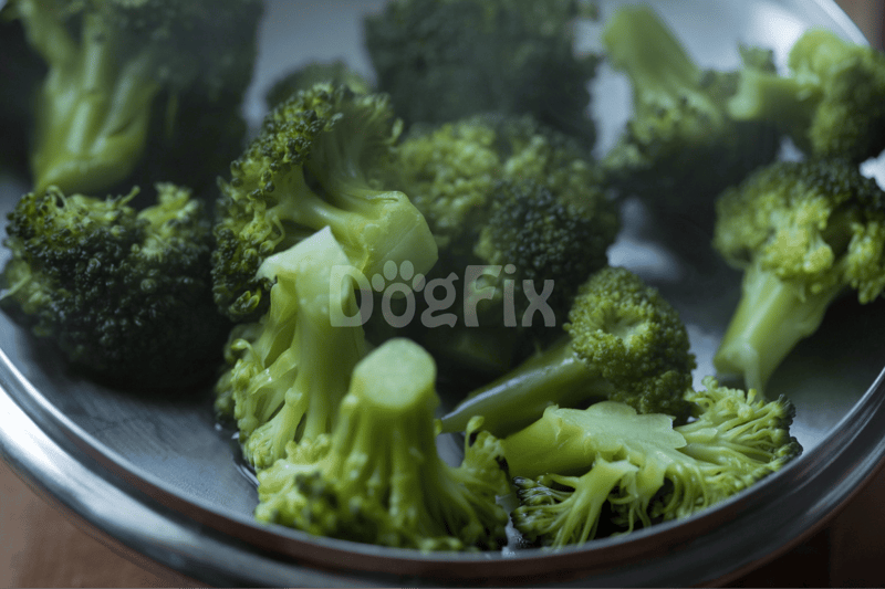 Healthy broccoli for dogs' treats and dietary supplements.