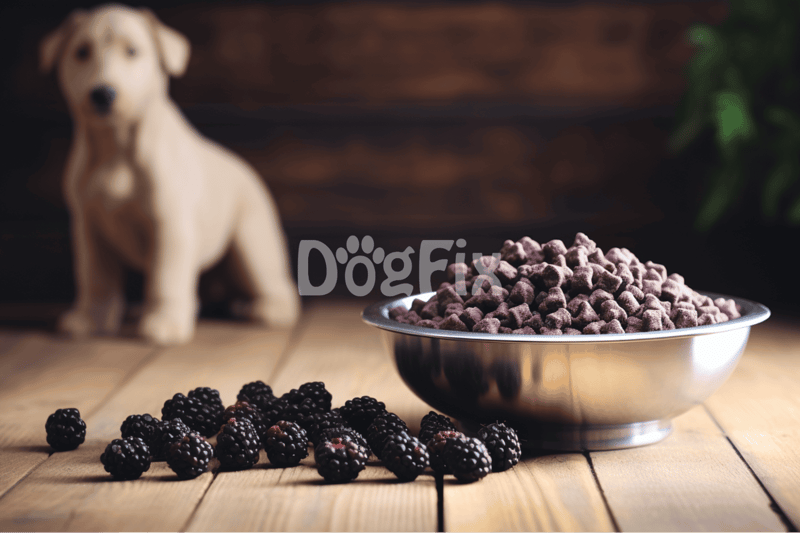 High-quality dog food featuring blackberries, healthy dog nutrition, pet food options.