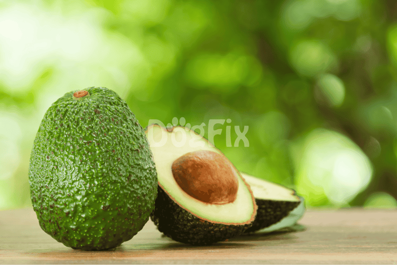 Fresh avocado with seed halved for healthy eating or cooking.