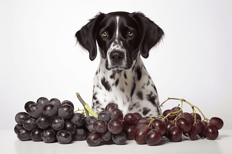 Dog-safe grapes image for pet safety and nutrition.