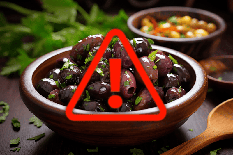 Warning: Do Not Feed Dogs Olives - They Can Be Toxic and Harmful to Pets.