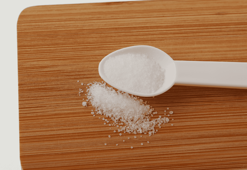 Natural sea salt for dog health.