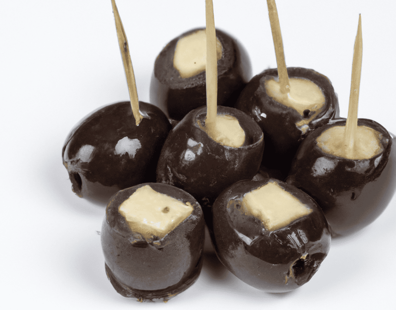 Delicious chocolate and vanilla stuffed dog treats on a white background. Perfect for pet snack lovers.