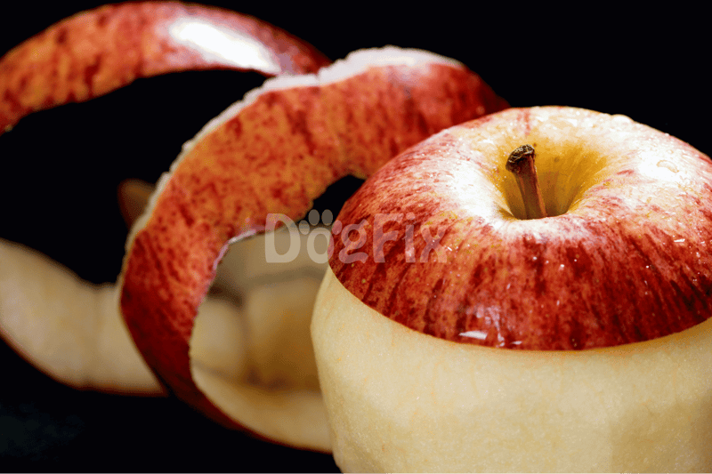 Close-up of sliced red apple with peel, perfect for healthy snack ideas.