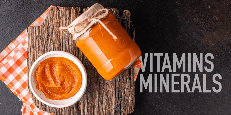 Natural dog health supplements with essential vitamins and minerals.