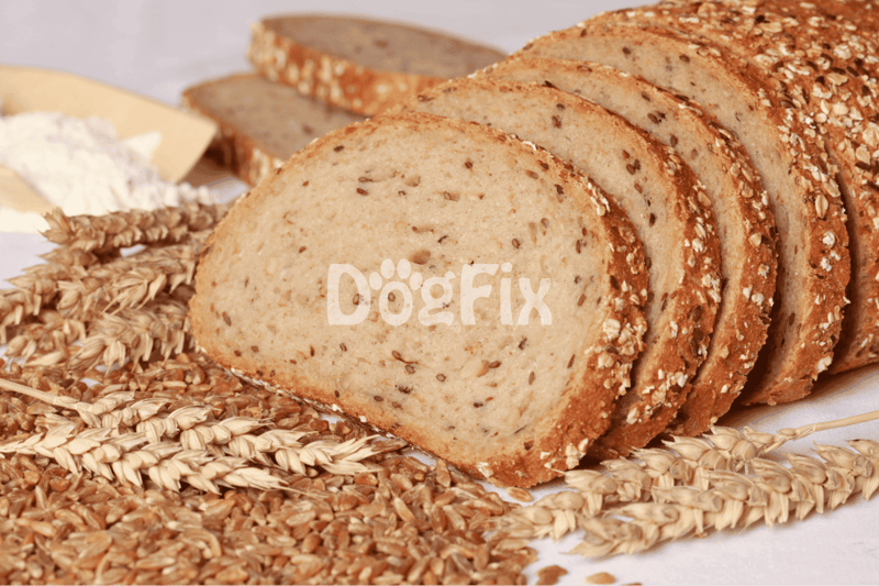Natural whole grain bread with oats and seeds for healthy eating.