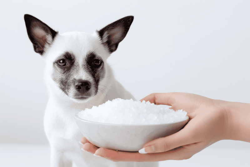 Dog treat in bowl for training or snacking.