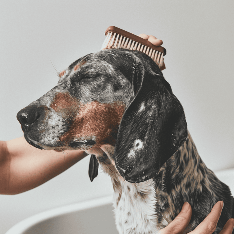 Dog grooming, brushing, and hygiene for Dachshunds.