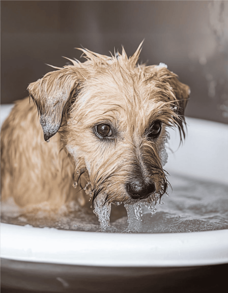 Dog bathing, grooming, puppy care, pet grooming service, dog washing, pet hygiene, dog grooming tips, bath time, dog hygiene products, pet wellness.