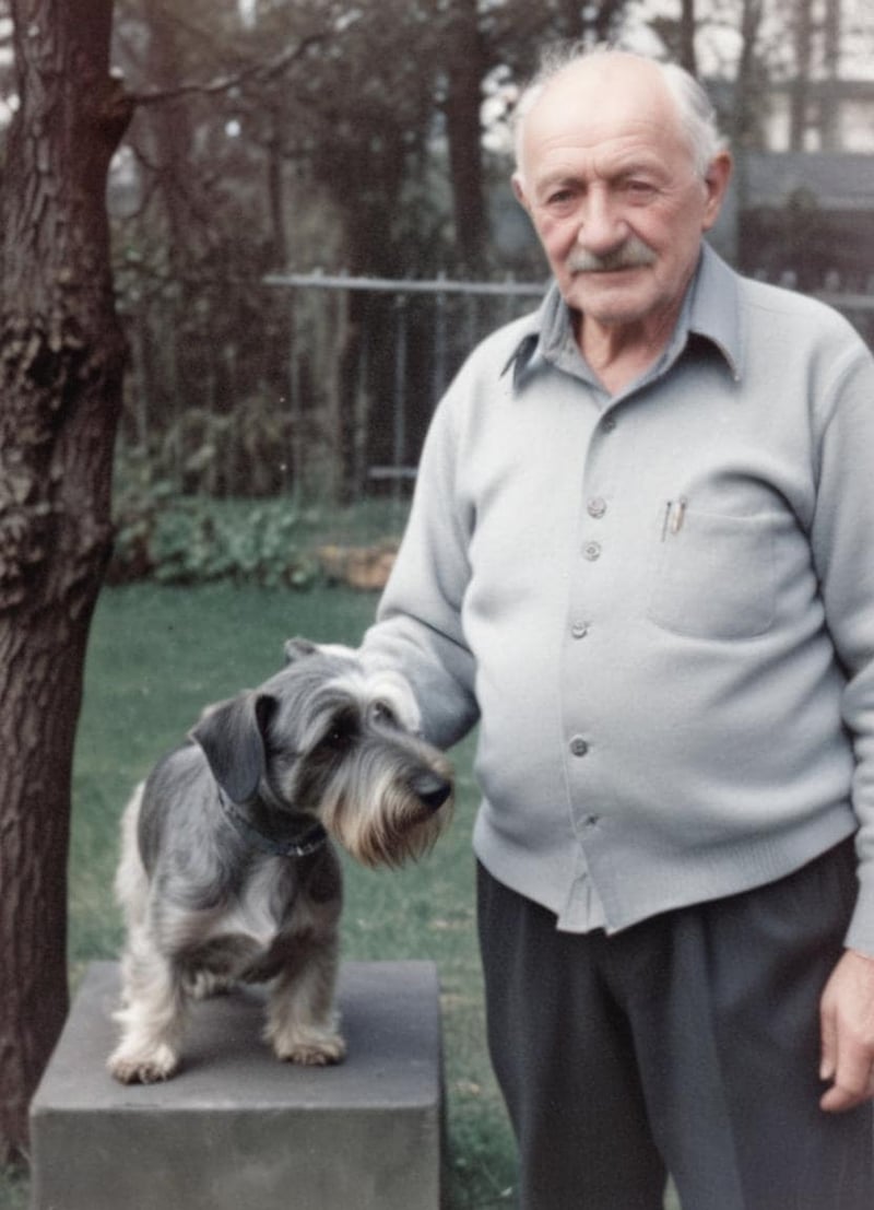 Dog and owner enjoying time outdoors, highlighting pet care and bond with dogs.