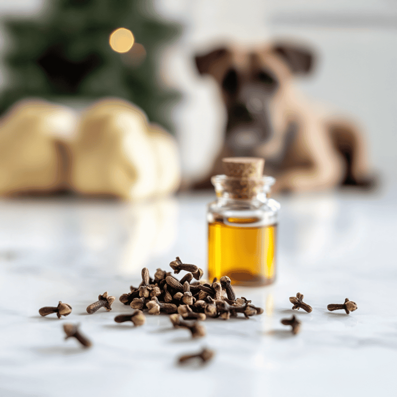 Natural dog health remedies with essential oils and spices.