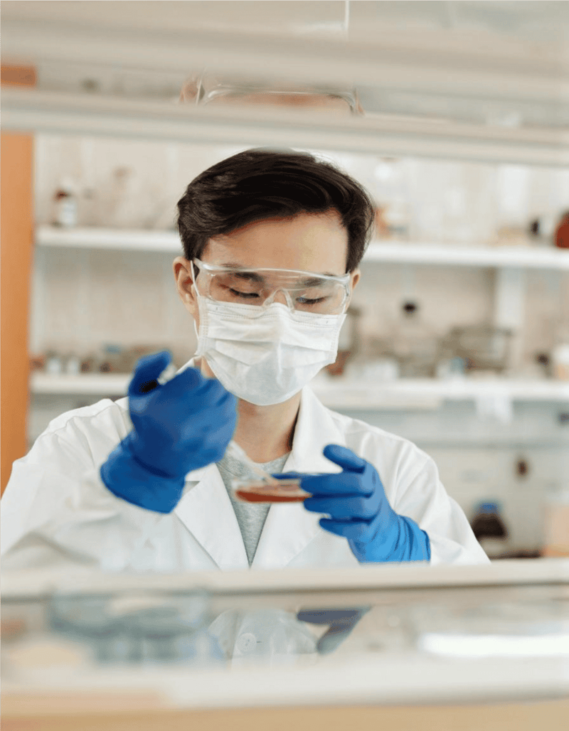 Pet health laboratory testing for safe dog medication and supplements.