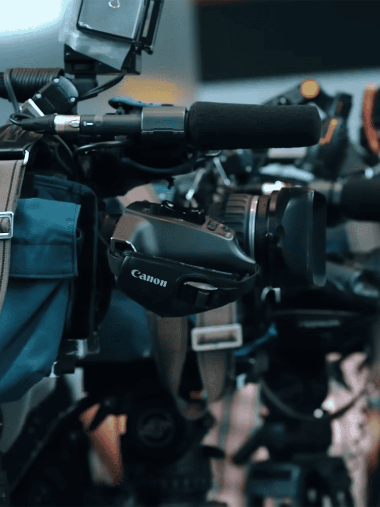 Professional video camera equipment for high-quality production.