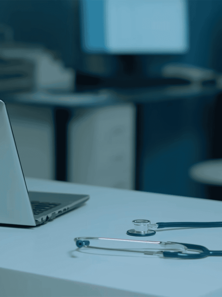 Accessible veterinary emergency tools on a medical table.