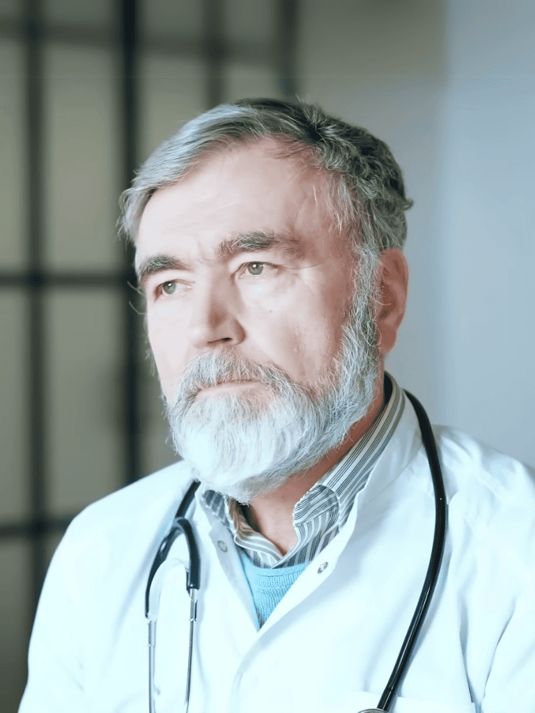 Vet caring for dog and providing health advice.