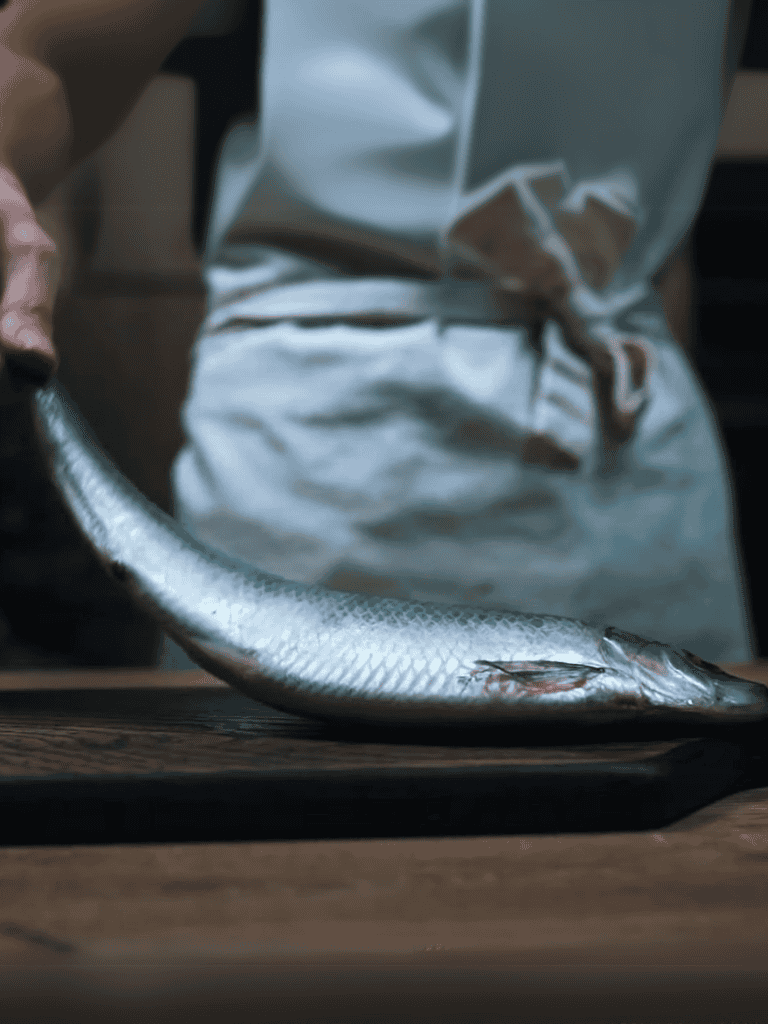 Fresh fish being prepared for pet meals at Dogfix.com.
