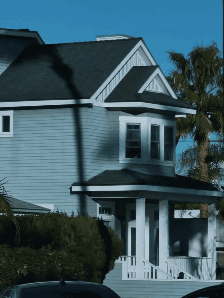 Dog house with large outdoor space and stylish architecture for pets.