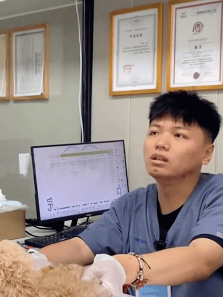 Animal vet consultation for dogs.